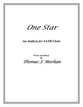 One Star SATB choral sheet music cover